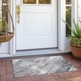thumbnail image 6 of Addison Rugs Chantille Indoor/Outdoor Transitional Stripes Taupe Washable Rectangle Rug, 1'8" x 2'6", 6 of 6