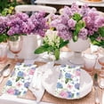 thumbnail image 5 of 100PCS Hydrangea Paper Napkins 3 Ply Disposable Hand Towels for Bathroom Pink Purple Butterfly Flowers Guest Napkins Decorative Dinner Napkins for Wedding Birthday Spring Summer Tea Party, 5 of 14