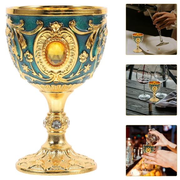 FRCOLOR 1Pcs Chalice Cup Goblet Shape Decorative Holy Water Cup European Style Home Decor