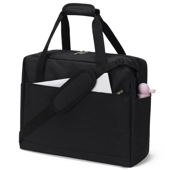 iFARADAY Carry on Duffle Bag for Travel - 16x7x12.5 Airline Approved Personal Item Travel Bag with Shoulder Strap for Men and Women (Black)