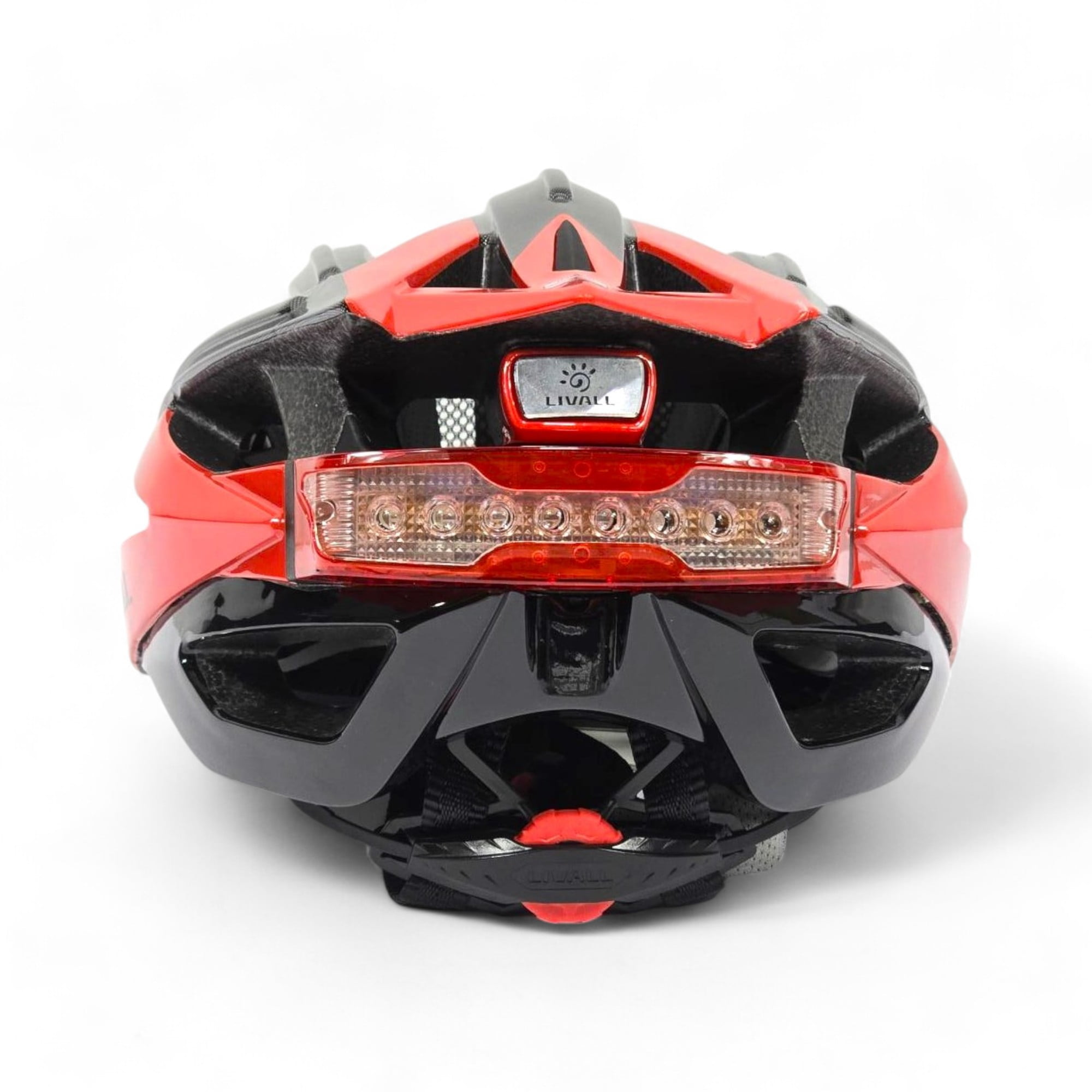 Livall BH100 Bling Biking Cycling Smart Helmet w Volume Control LED Turn Signals, (Red, Large)