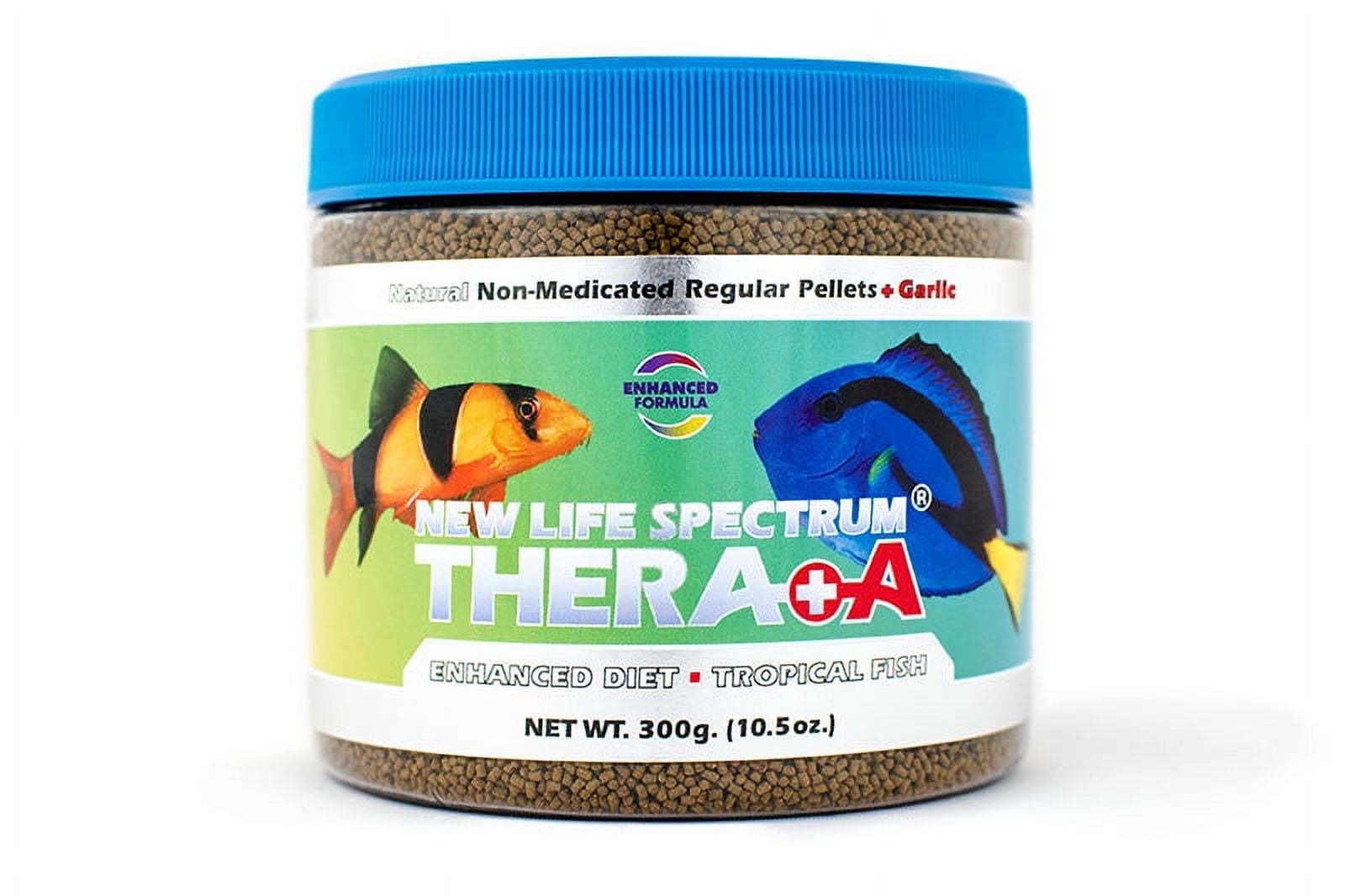 New Life Spectrum Thera+A Regular 1mm Pellet Fish Food for Fresh & Saltwater Fish 600g