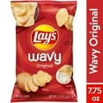 thumbnail image 2 of Lay's Wavy Potato Chips, Original Flavor, 7.75 oz Bag(pack of 2), 2 of 5