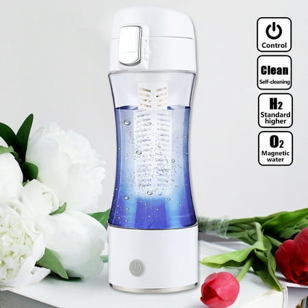 Healthy Rechargeable Portable Hydrogen Rich Water Ionizer Maker Cup Generator Bottle 300-400ml Leak-proof Purifier Filter - Keep Slim Improve Skin Sleeping,Anti
