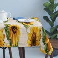 thumbnail image 4 of Sunflower Table Cloth Waterproof Tablecloths, Summer Botanical Vintage Floral Spring Tablecloth Dining Table Cover for Kitchen Party Tabletop Outdoor, Rectangle Tablecloth 60x120 Inch, 4 of 9