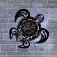thumbnail image 1 of Vintage Vinyl Record Wall Clock - Turtle Design, Quiet Sweep Movement, Battery Operated Home Decor for Living Room or Office, 1 of 6