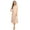 Tan, variant on Women's Casual Basic Comfy 3/4 Sleeve Flare A-line Midi long maxi Dress