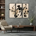 thumbnail image 2 of Ready2HangArt "Cherry Blossom Branch" Framed 3-Piece Wall Art Set by Treechild 12 x 24, 2 of 3