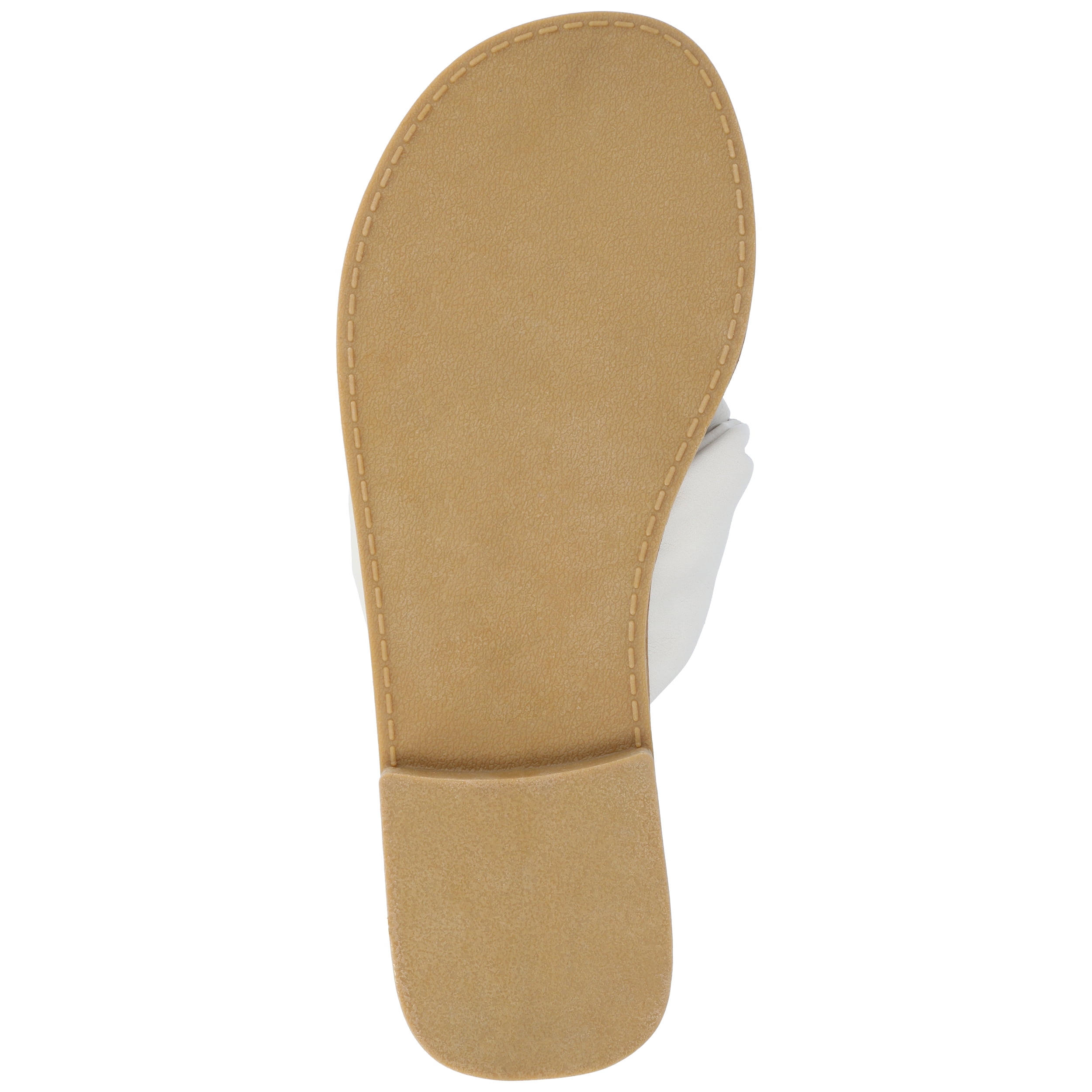 Journee Womens Kianna Slide Puffy Flat Sandals