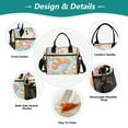 thumbnail image 3 of Ckdifva Cartoon Croissants Cooler Bag Cooler Cooling Tote Lunch Bag Lunch Box Front Pocket with Shoulder Strap, 3 of 6