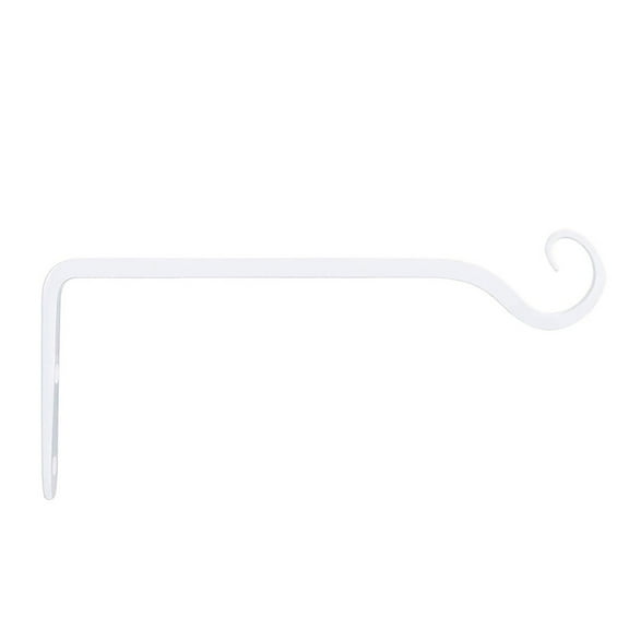 Toolix Clearance Wall Hooks under $6 Wall Hook Hanging Plant Bracket, Made of Steel, Wall Hooks Rustic Home Decor 1 Pack (White)