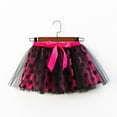 thumbnail image 3 of SonxaHe Big Girls Skirts Polka Dot Prints Stretch Waist Ballet Skirt with Hairpin Kids Party Dance Tulle Skirts,2-Piece Pink,Sized 9-11, 3 of 5