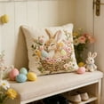 thumbnail image 5 of Hometravel Ultra Soft Easter Themed Pillow Cover, Short Plush Rabbit Design Cushion Case, Cozy Decorative Throw Pillow for Sofa, Festive Bedroom Accent Pillow for Home, 5 of 6