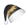 thumbnail image 2 of Cauagu Sleeping Dragon In Forest for Adult Christmas Hat,1-Pack Xmas Holiday Hat Santa Hat for Women & Men Festive Headwear Accessories Fit for Christmas/New Year/Party, 2 of 6