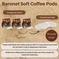 thumbnail image 2 of Baronet Coffee Pods [100% Colombian - 54 Pods] Single Cup Use for Senseo Coffee Machine - 3 Bags of 18 Single Serve 8 Gram, Regular Strength, Medium Roast [100% Colombian], 2 of 4