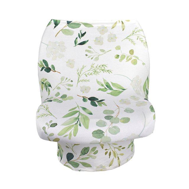 Cubierta de dosel para asiento de automóvil transpirable, elásticas de protección para asiento de automóvil para bebé, para lactancia ma - Hoja de Sunnimix Funda para cochecito de bebé