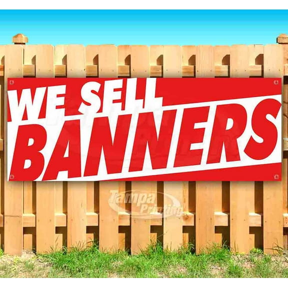 We Sell Banners 13 oz Vinyl Banner With Metal Grommets