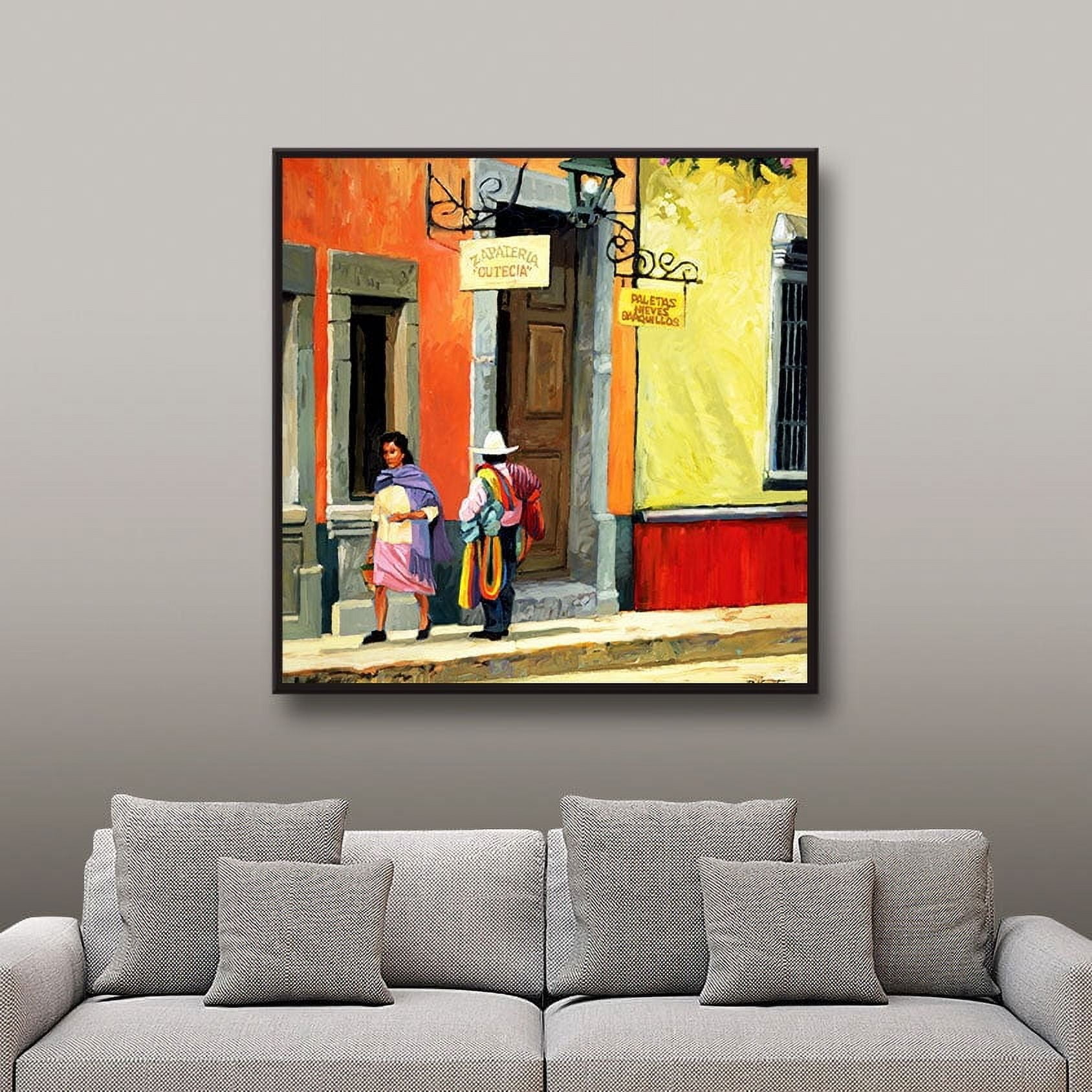ArtWall Rick Kersten "Streets Of Mexico" Gallery-wrapped Floater-framed Canvas