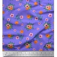 thumbnail image 1 of Soimoi Cotton Duck Fabric Leaves & Floral Decor Fabric Printed Yard 42 Inch Wide, 1 of 1