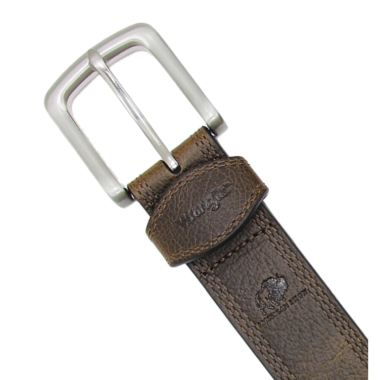 Wrangler Bison Leather Belt, River Tan photo 3