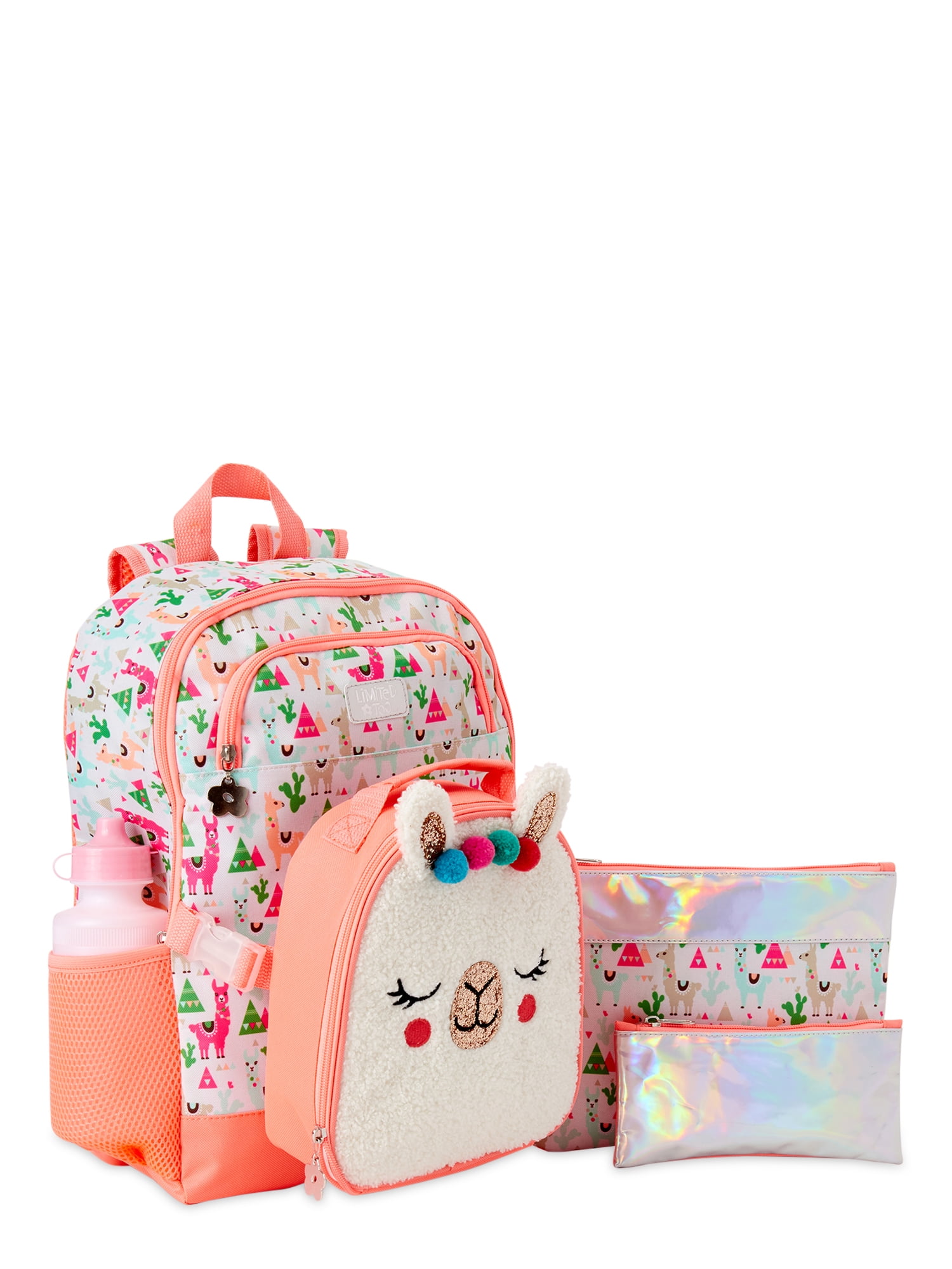Limited Too Llama 5 Piece Backpack Set