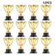 thumbnail image 2 of 12 mini trofeos dorados de plástico, premios de recompensa, decoración para jardín de infantes, regalo para niños, trofeos con base negra para juegos de competición., 2 of 7