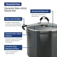 thumbnail image 6 of Tramontina 12 Qt Style Gray CR Covered Stock Pot, 6 of 6