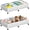 White, variant on Bamboo Under Bed Storage Containers- Underbed Organizer with Wheels with Dust Bag,Sturdy Wood Rolling Under the Bed Shoe Storage Organizer Drawers (White, 2 Pack (33.07"×16.54"))