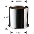 thumbnail image 3 of TOPLINE WHL C105 4.9 In. Wheel Center Cap, Silver, 3 of 3