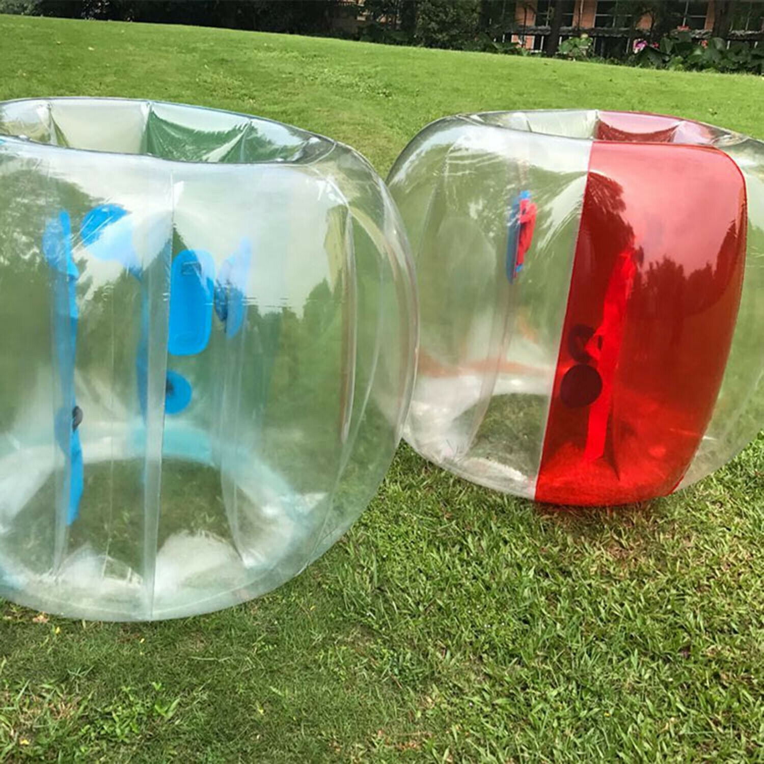 1PC Kids Inflatable Bubble Soccer Bal, Sumo Bumper, Hamster Ball, Game Sphere for Outdoor Team Gaming Play for 6 Ages+, Blue