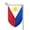 Fillet, variant on Garden Flag Flag Of The Philippines Double Sided Small Yard Holiday Garden Flag for Outside Decor 12.5x18 Inch Fillet