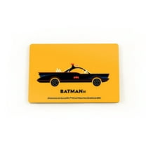 Batman 85th Anniversary (Batman 66 Batmobile 1966) Hardboard Rectangle Magnet