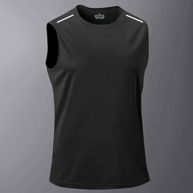 pstuiky Camisetas sin mangas para hombre, Camiseta deportiva informal sin mangas con cuello redondo para hombre Chaleco para hombre l