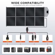 CTOLITY SP400 400W Foldable Monocrystalline Solar Panel Waterproof with Adjustable Kickstand for Portable Power Station