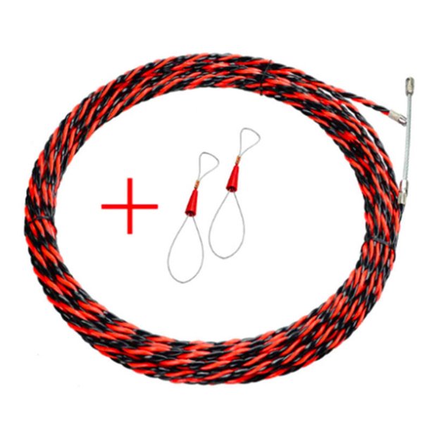 Electrical Wire Cable Threader Spring Steel Eye Type Rods Fish Tape