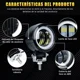 thumbnail image 3 of Faros Auxiliares Led Lupa Ojos De Ángel Moto 3 Modos Niebla, 3 of 8