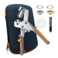 thumbnail image 1 of HLONK Trousse Robuste de Passe-Oeillets avec Sac et 200 Pcs d'Oeillets de 10 mm Trousse Complète d'Outils d'Oeillets et de Passe-Oeillets pour Réparation et Installation de Bricolage d'Anneau de Bâche, 1 of 6