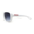 thumbnail image 3 of Mens Oversize European Design Racer Plastic Fashion Sunglasses White Smoke, 3 of 4