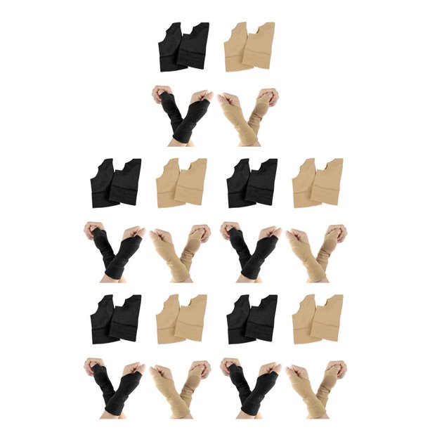 Wosthever 2 pares de guantes de muñeca para hombres y mujeres, bandas de soporte de mano transpirables, muñequera ajustable para exteriores, Type2