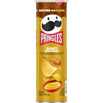 Pringles Honey Mustard Potato Crisps Chips, Lunch Snacks, 5.5 oz Canister
