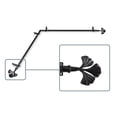 thumbnail image 2 of Florence 13/16 inch Corner Window Curtain Rod 66-120" - Black, 2 of 3