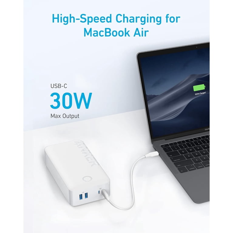 Anker 40,000mAh Power Bank, USB-C High-Speed Charging, Compatible