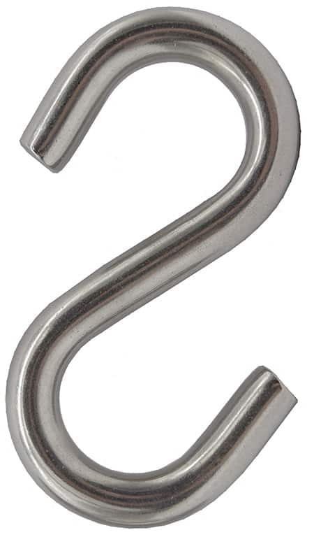 Peerless Chain 3/8 In. Heavy Duty S-Hook, Stainless Steel, #4731338 