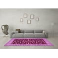 thumbnail image 3 of Ahgly Company Indoor Square Persian Pink Traditional Area Rugs, 6' Square, 3 of 4