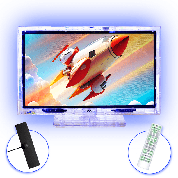 22Inch Neon LED TV by Continu.us ColorChanging, NonSmart HD Retro