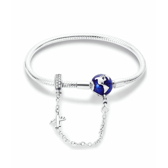 Pulsera De Plata 925 Xtellar, Cadena Segura El Mundo