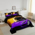 thumbnail image 2 of Erosebridal Purple Race Car King Comforter Set,Sports Car Bedding Set Race Car Decor Room,Cool Cars Comforter Set Breathable Racing Car Quilt Bed Set 3Pcs, 2 of 5