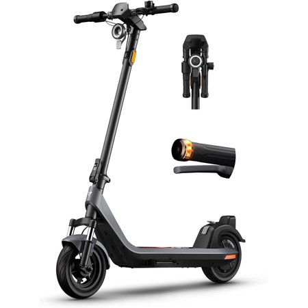 NIU K100P/K200F/K300P Electric Scooter Adults - E Scooter with Suspension, 600-900W Peak Power, 18-34 Miles Max Range, Top Speed 17.4-20MPH, Commuting E-Scooter, Folding Handlebars(Only K200F)