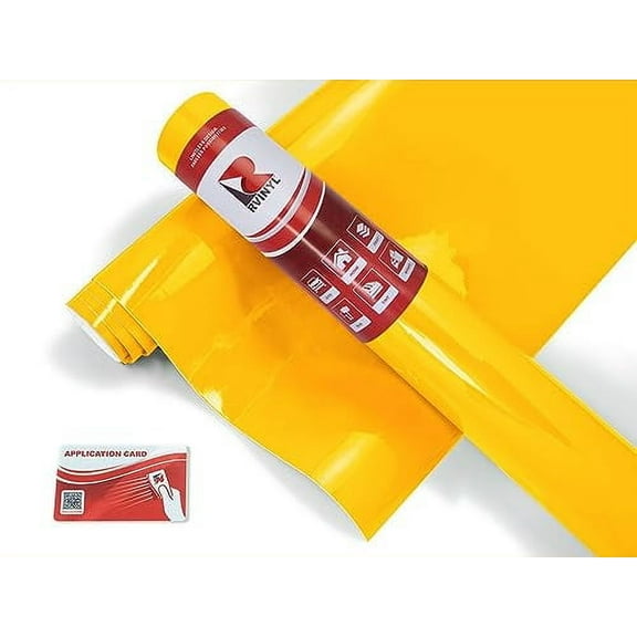 ORACAL Transparent Calendered Vinyl Film 8300 Series Yellow 021 Gloss Finish - 2ft x 7ft