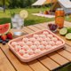 thumbnail image 5 of Molde de silicona para cubitos de hielo de 25 cavidades para cócteles de verano, cocina, barra, apto para lavavajillas, fabricante de hielo redondo, ahorra espacio, resistente al calor, 5 of 7